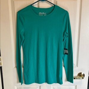 Eddie Bauer Turquoise Long Sleeve Top